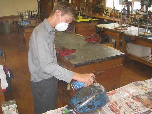 painting the tank