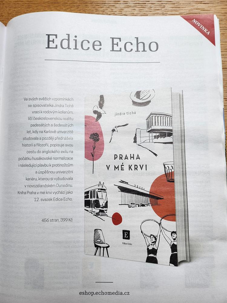 Prague in My Bones published in Czech by Edice Echo