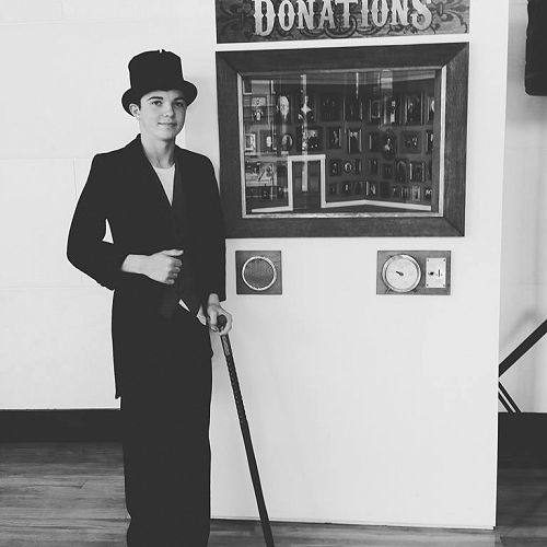 Year 10 student, Daniel Thom, during Arts Week at Toitu Otago Settlers Museum