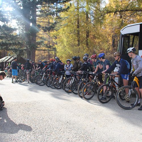 Ready for the PE mountain bike time trial.