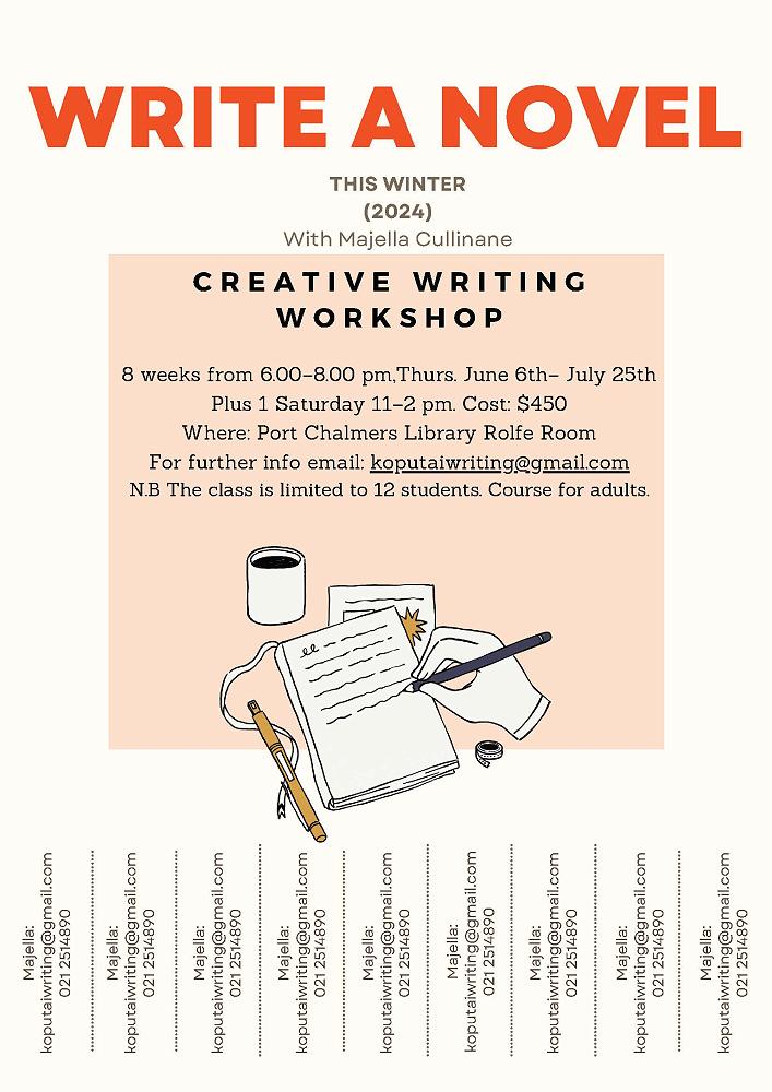 8-week Creative Writing Workshop for adults with Majella Cullinane