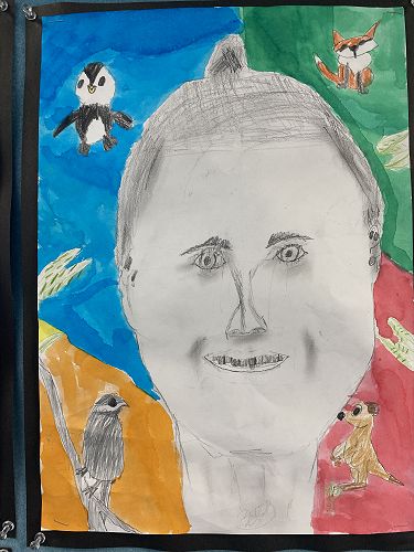 Self-Portrait inspired by Frieda Kahlo