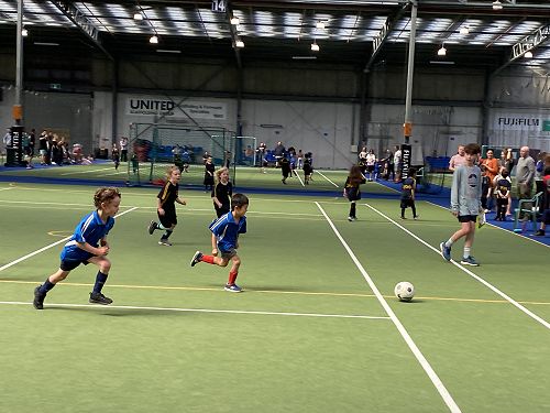 Max and Conner running fast