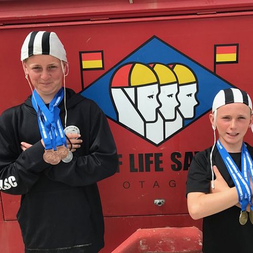 Marshall Macready and Ollie Sinclair had a very successful&nbsp;South Island Under-14 Surf Lifesaving Championship