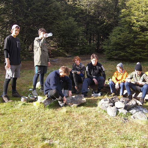 Members of 10JCU at the South Temple campsite
