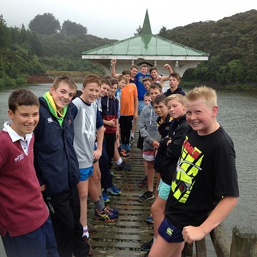 Year 10 boys in Ross Creek. Ready for the around the Reservoir race. We'll see how much these healthy specimens improve their times by next term!!!