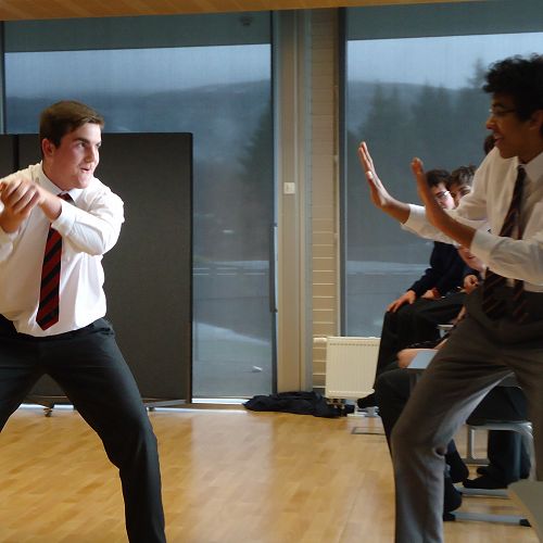 Harrison and Ned, JMC Improv team