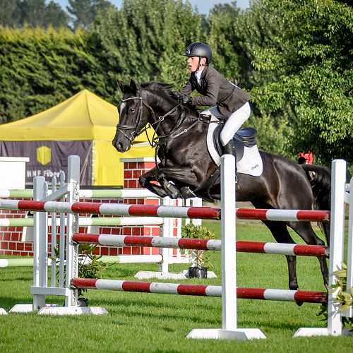 Noah Coutts (Y9) clearing rails on another of his steeds&nbsp;Onisha&nbsp;at the NZ National Show Jumping and Show Hunter Championships in early February.