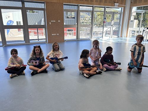 Our ukulele group meet every Friday
