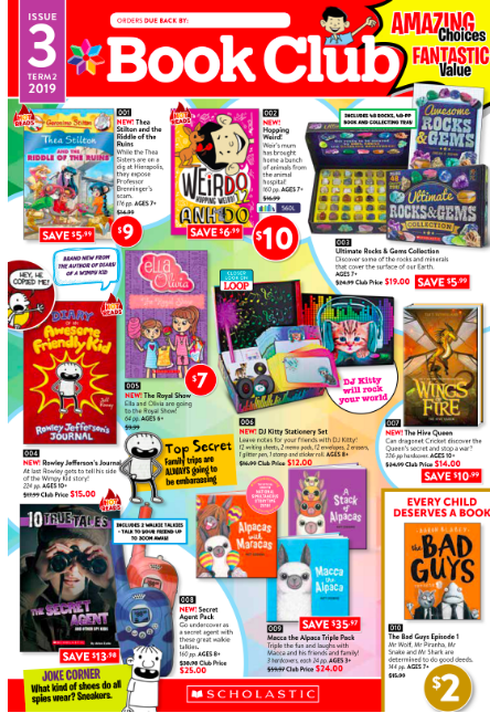 Issue 3 of Scholastic Book Club is now out.
