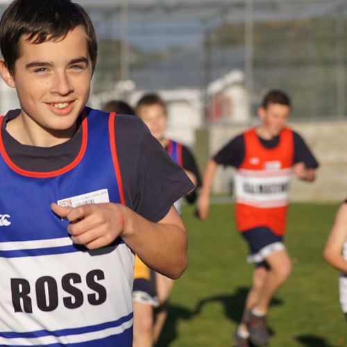 Max Pacey competes in the Novice cross country