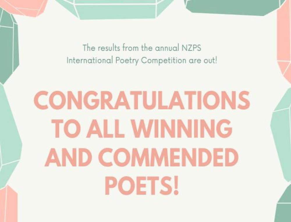 The results from the annual NZPS International Poetry Competition are out!