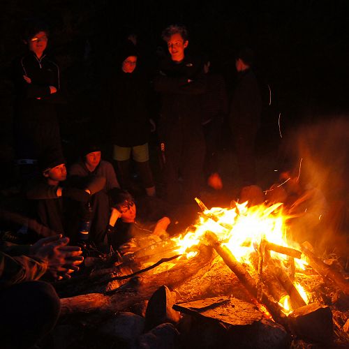 Campfire at the South Temple