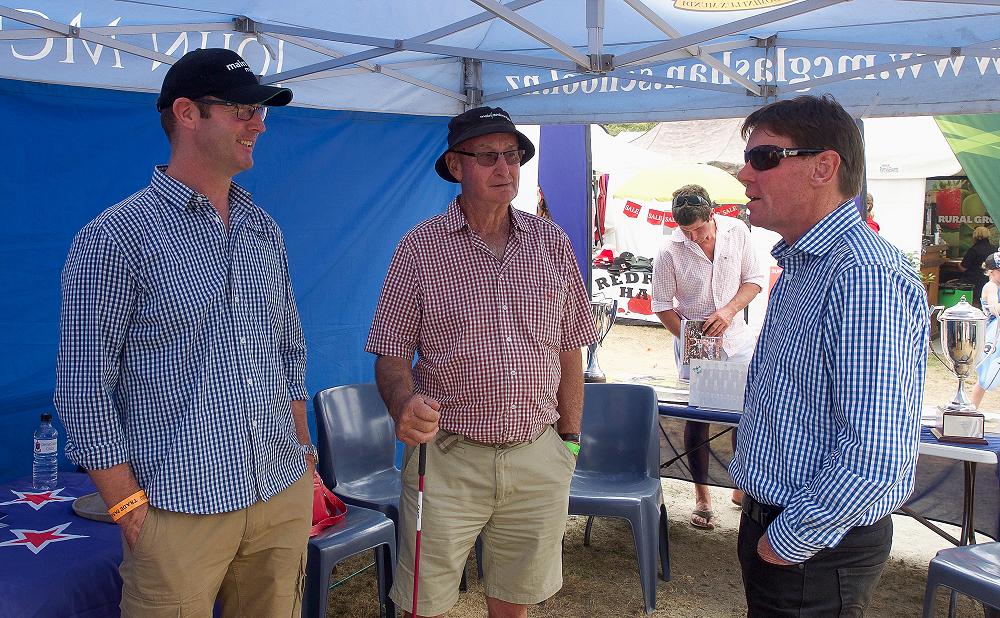 Neil Garry talks to father and son old boys, Murray and Ross Cockburn