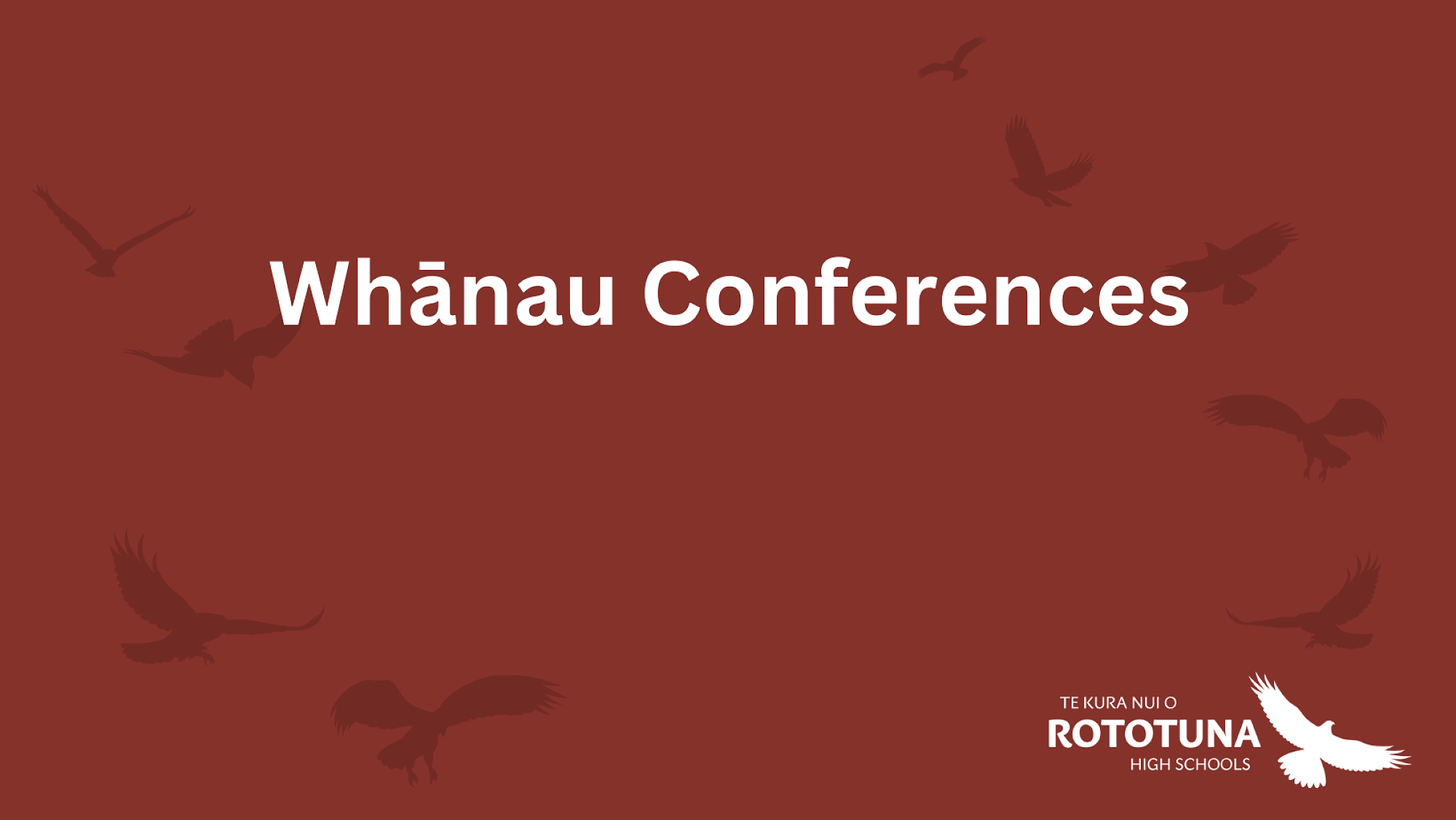 Whānau Conferences - Save the Date!
