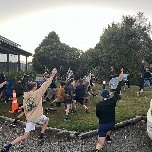Y9 Camp 24 - Nothing like an early morning run to wake up the body for a busy day.