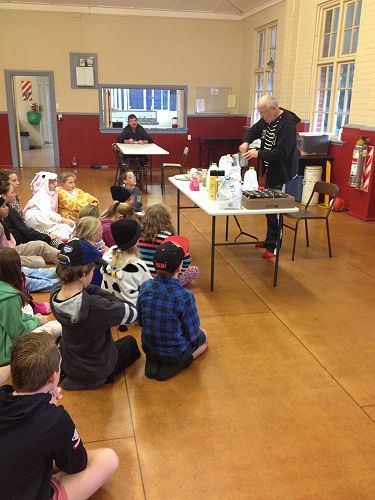 Mr Jenkinson demonstrating his cooking skills