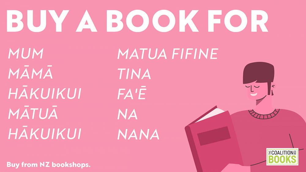 Buy a book from NZ bookshops this #MothersDay 📚