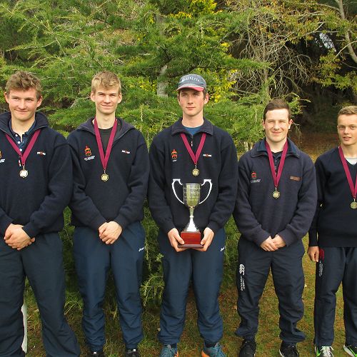 JMC Trapshooting team that won the&nbsp;Jenkinson Cup at the Southland Clay Target Club Intercollegiate Shoot