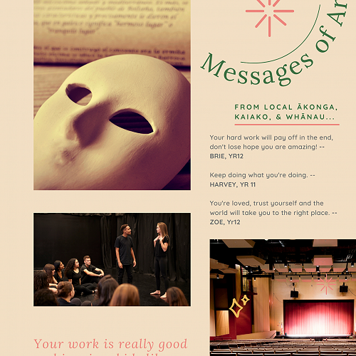 Messages of Aroha -- John McGlashan College outreach arts community project