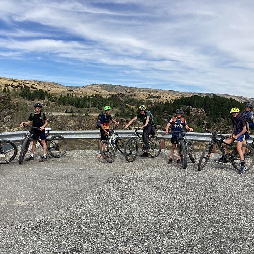 Y9 Camp -Made it to the top: Over looking the dam