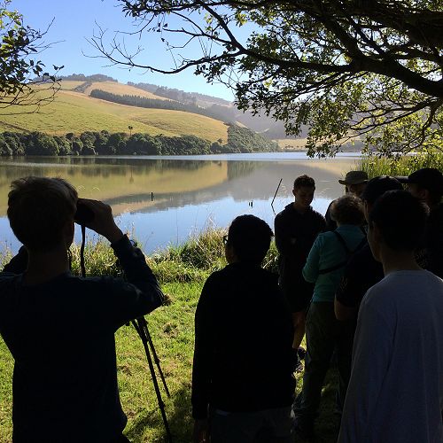 Bird watching at Tomahawk Lagoon