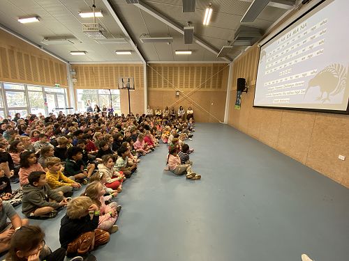 Te Wiki O Te Reo Māori- Coming together as a school to sing waiata.