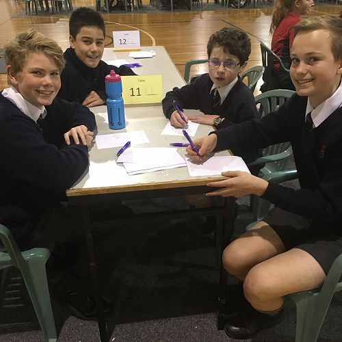 Year 9 Winners - Michael, Jack, Martin and Sam