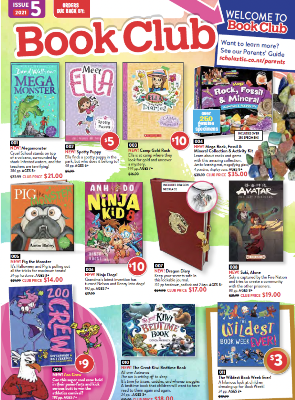 Scholastic Book Club - Issue 5 Out Now.