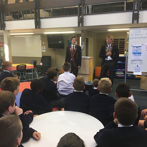 Year 7 Prefect Formtime with Billy Sheard and Archie Calder