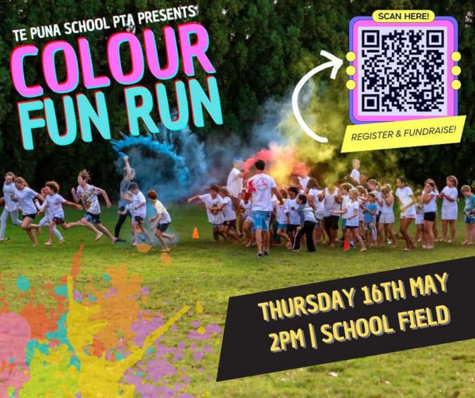 PTA Colour Fun Run Fundraiser — NEWSLETTER, Term 2, Week 2, 2024