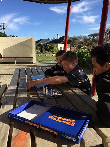 Harrison, Max and Ale solving measurement problems.