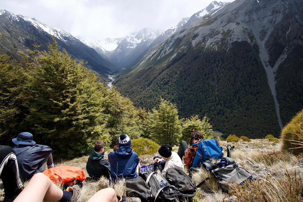 Year 10 camp - tramping up the South Temple valley
