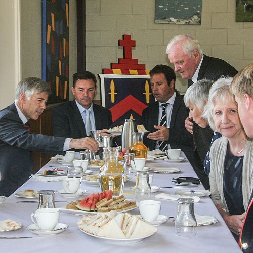Lunch with the honoured Old Collegians and families in the dining room.