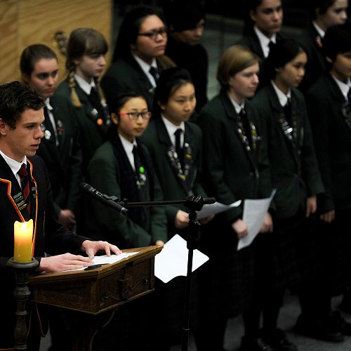 Henry offers the Call to Worship, College Sunday&nbsp;