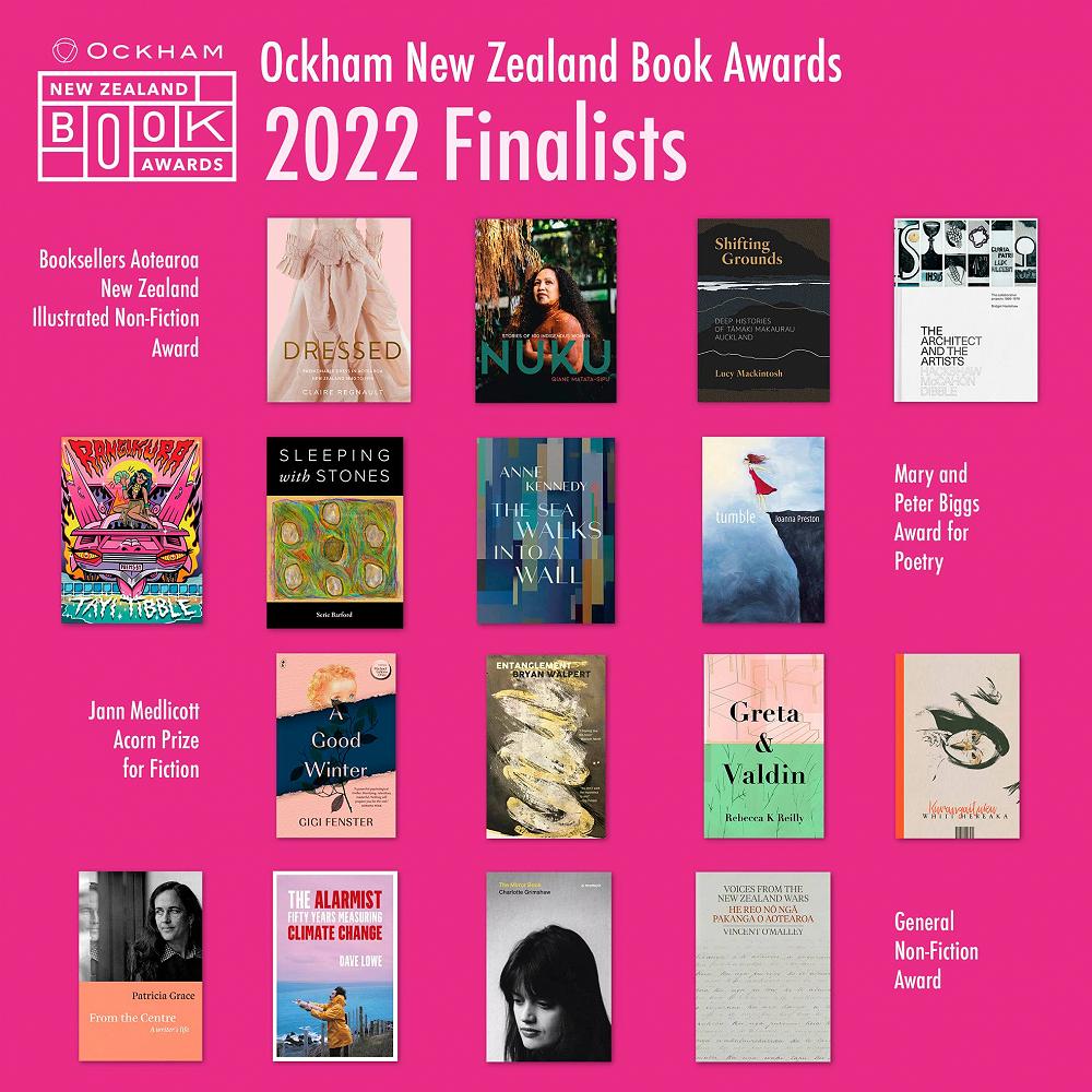 2022 Ockham New Zealand Book Awards - Finalists Announced