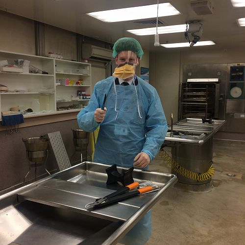 Mortuary visit at Dunedin Hospital
