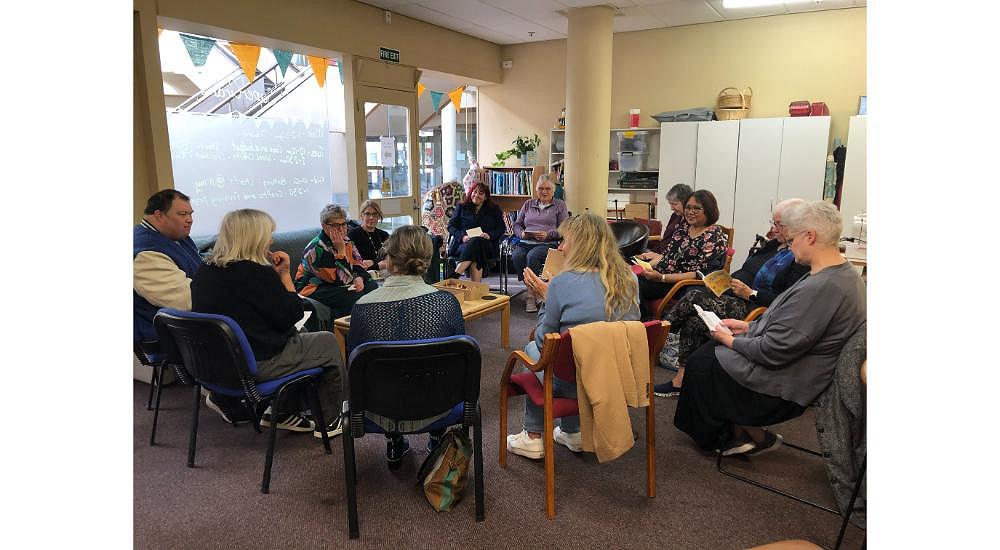 SuperGrans celebrate their poems at the launch of Wish