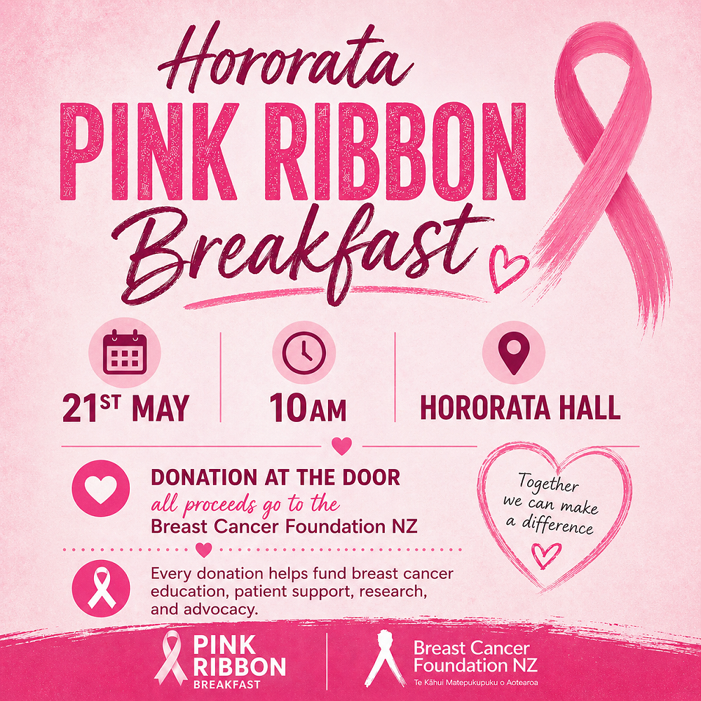 Hororātā Pink Ribbon Breakfast