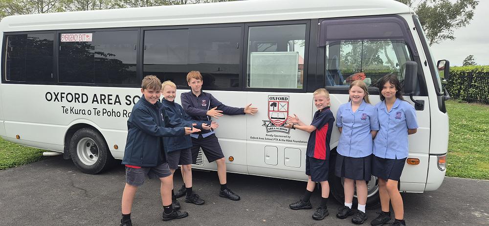 OAS has a new mini bus — 2025 Oxford Area School Yearbook