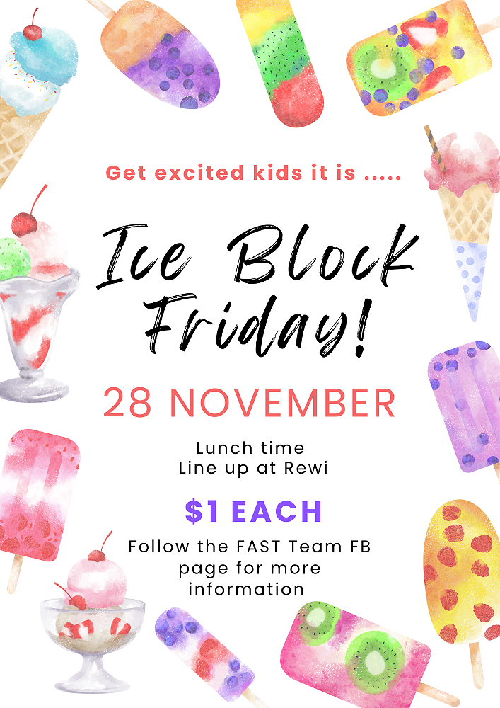 Ice Block Friday - 28th September — 2025 Newsleter 13