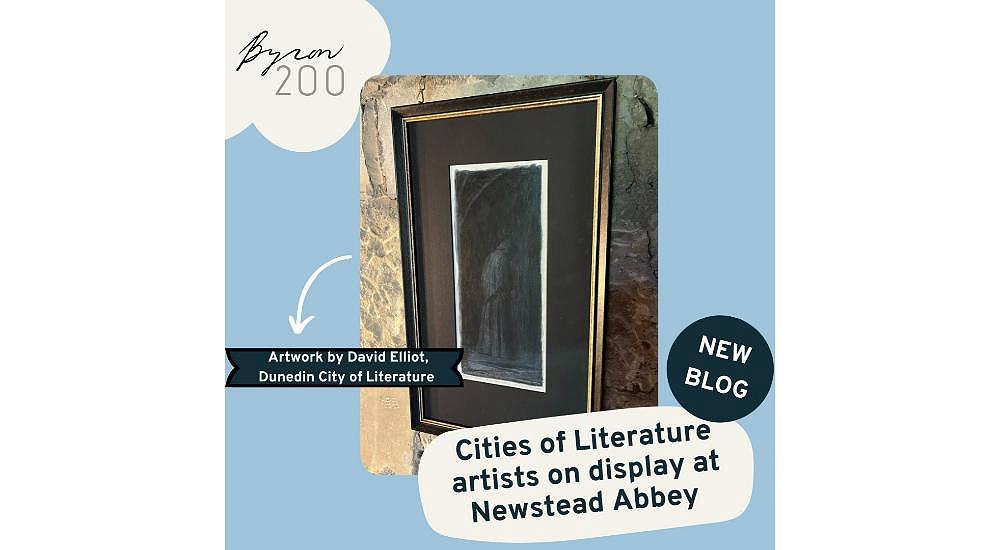 David Elliot artwork displayed in exhibition in Newstead Abbey