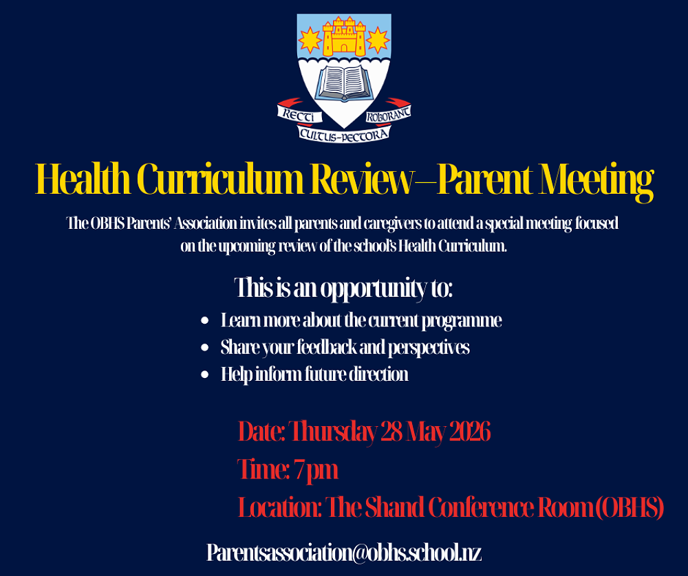 OBHS Parents' Association Meeting