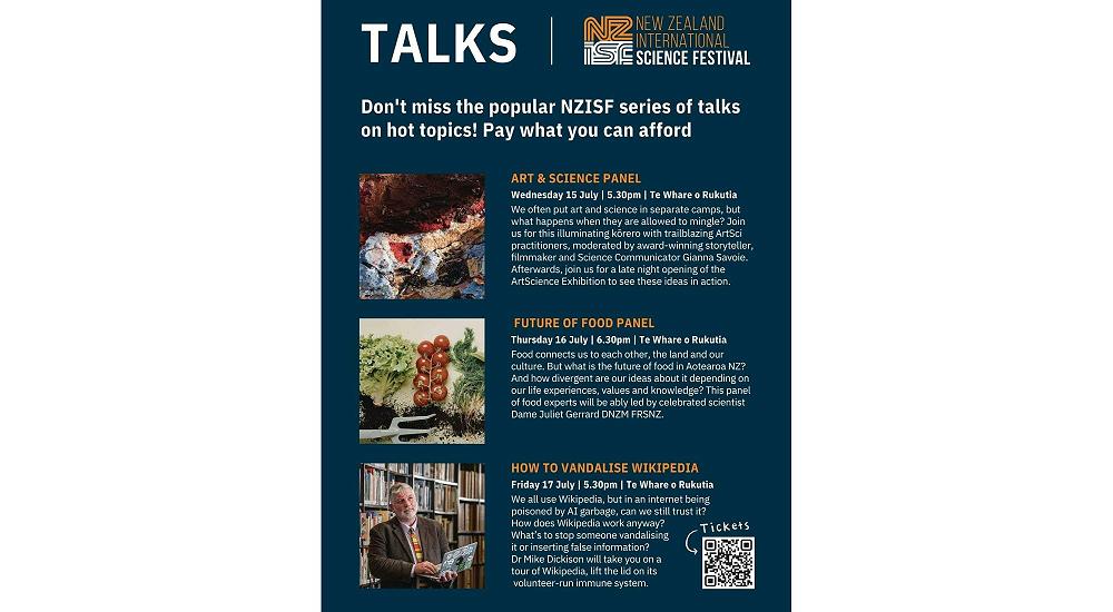 Evening Talks at the New Zealand International Science Festival