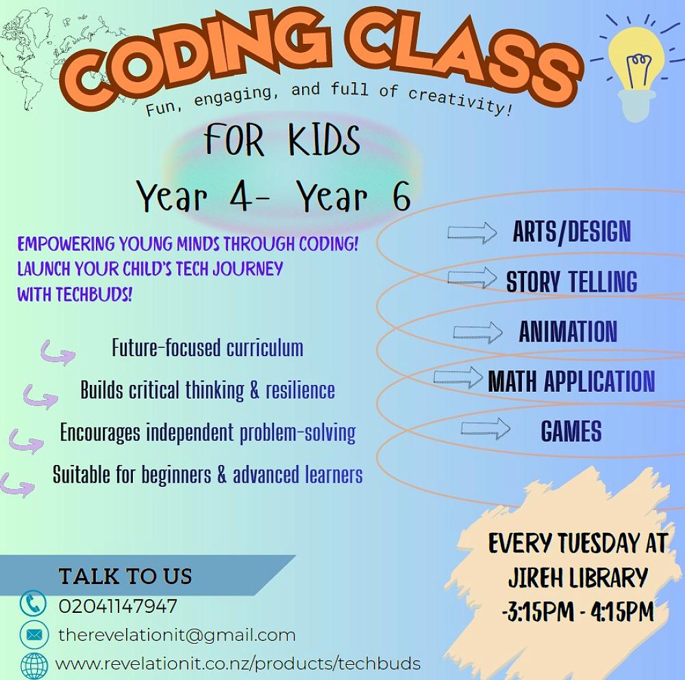 TECHBUDS CODING PROGRAM — JCS Newsletter - 30 January 2026