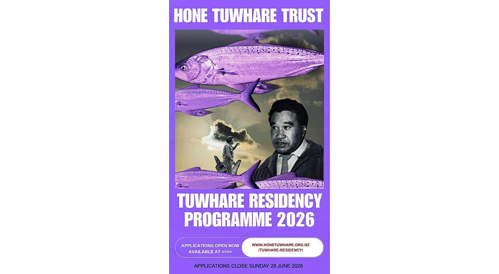 Tuwhare Residencies are open for applications.