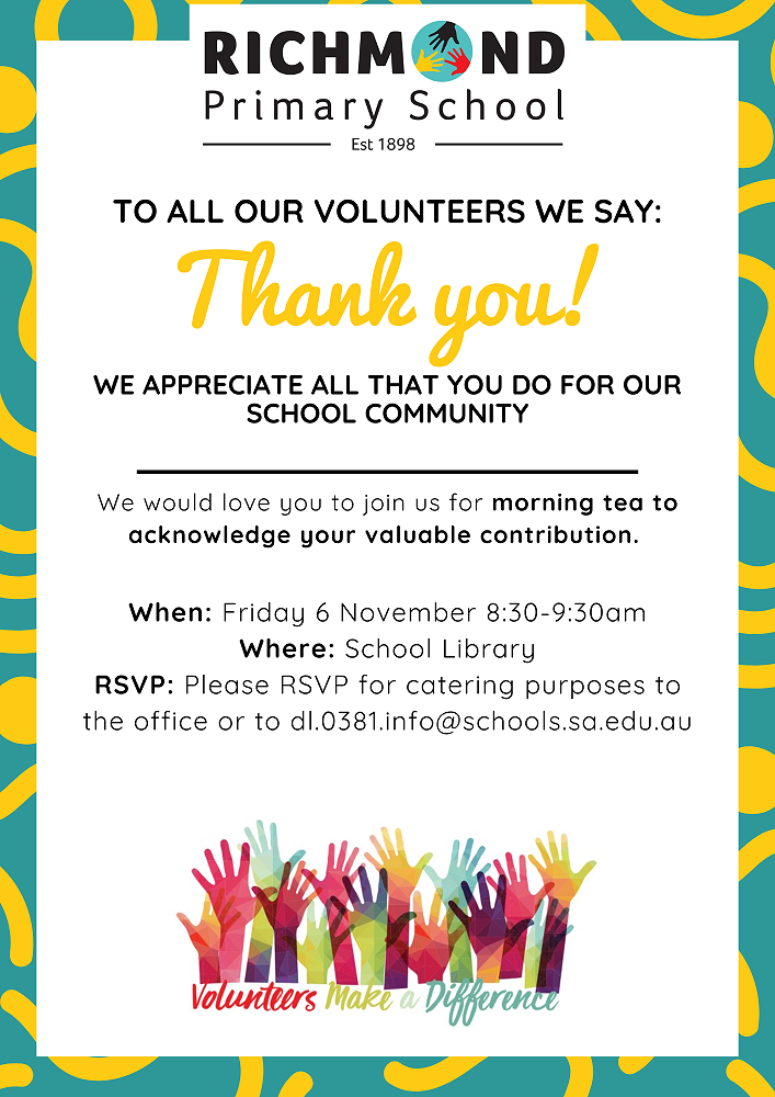 You’re Warmly Invited: Volunteer Morning Tea