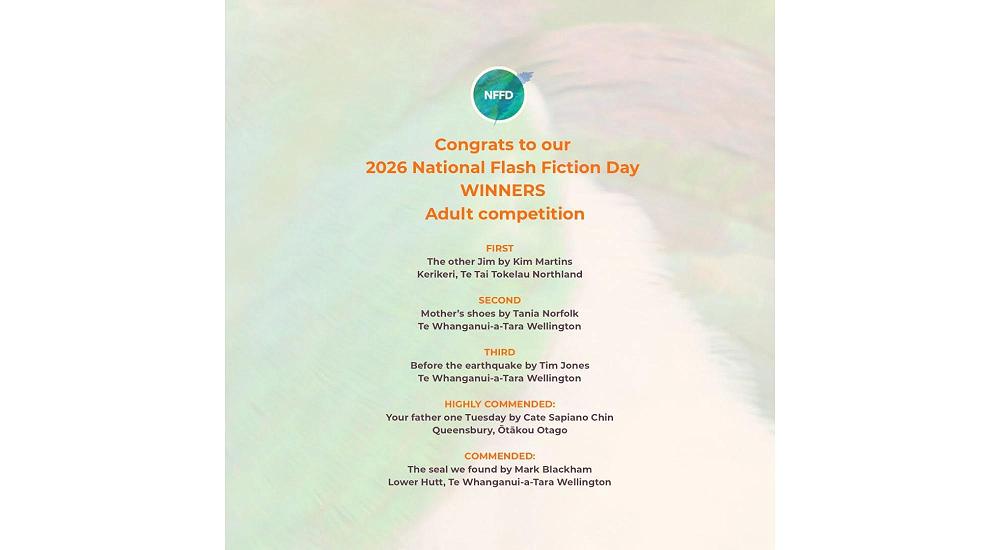 Congratulations to the 2026 National Flash Fiction Day winners!