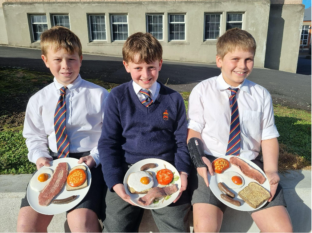 Photo: Bryn C, Ben O and Tom H, 7LMA