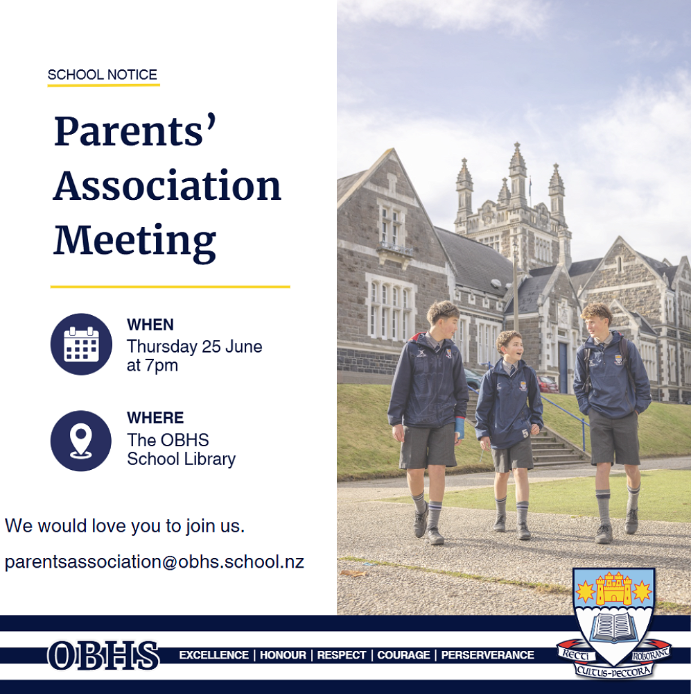 OBHS Parents' Association Meeting